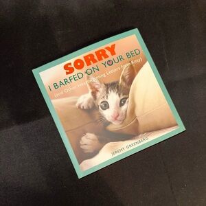 Funny Cat Book🐈 - Sorry I Barfed on Your Bed